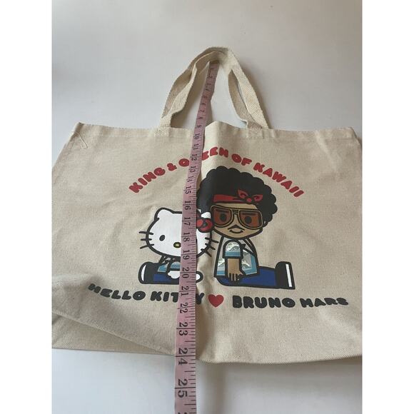 BRUNO‎ MARS HELLO KITTY Collaboration Tote Bag 2024 VEGAS HK Cafe Authentic READ - Picture 8 of 10